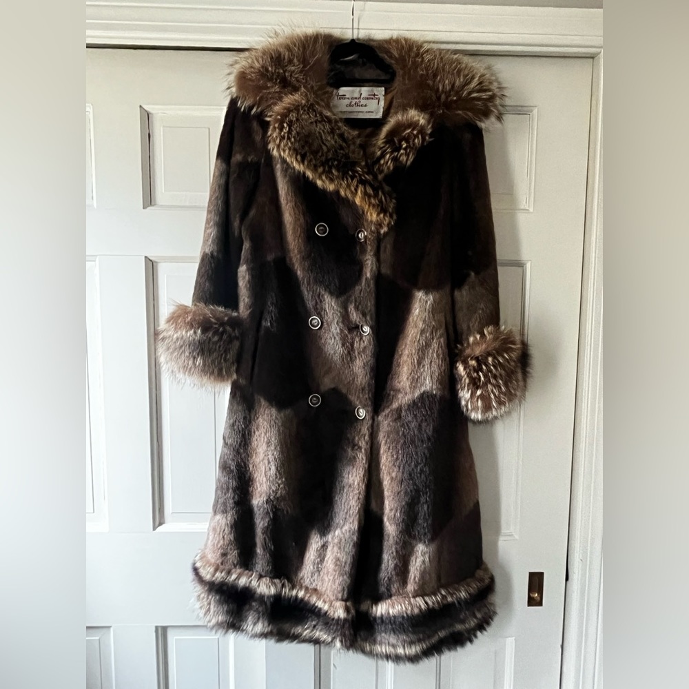Vintage 1960’s Lou Nierenberg faux fur coat